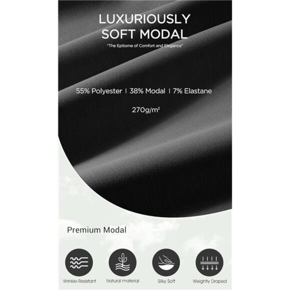 Soft Maxi Skirt, Casual Long Pencil Skirts Black - Picture 5 of 5